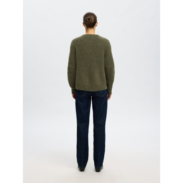 Selected Femme slflulu ls knit short cardigan noos 16074481 kalamata 06741.369.0008 large