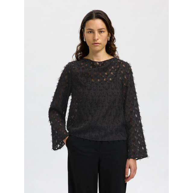 Selected Femme slfmarion ls boat neck top b 16098524 - 06615.991.0188 large