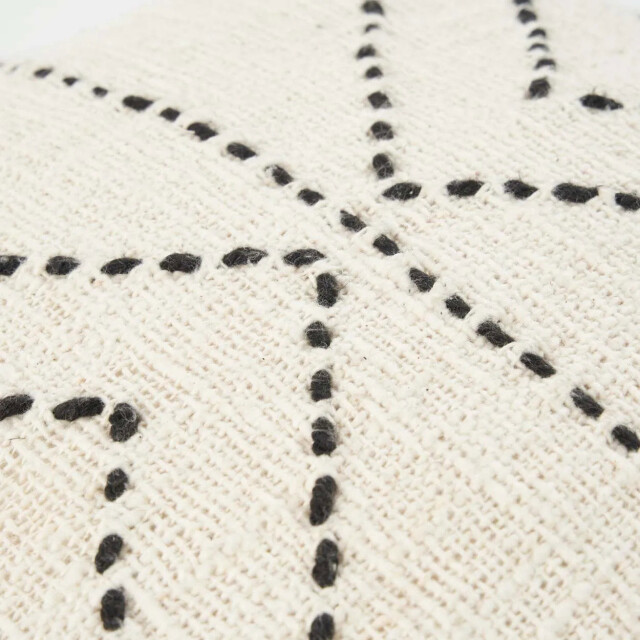 Bazar Bizar The tribal cushion cover natural black BARI001NB-50x50 large