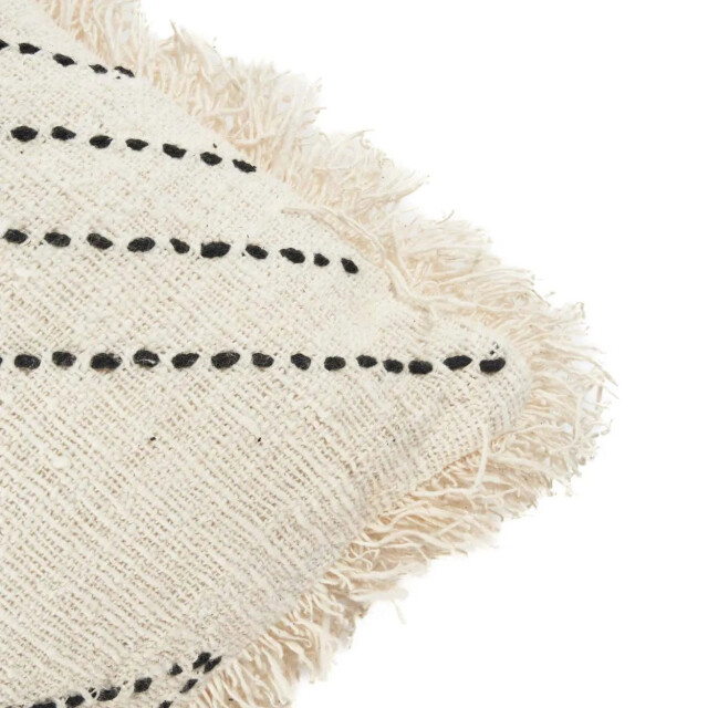 Bazar Bizar The tribal cushion cover natural black BARI001NB-50x50 large