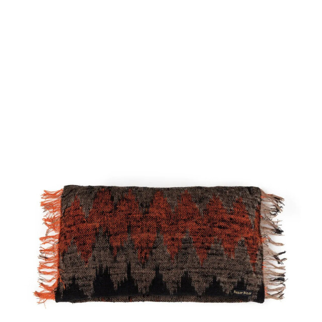 Bazar Bizar The oh my gee cushion cover black orange 30x50 INIE001BOr-30x50 large