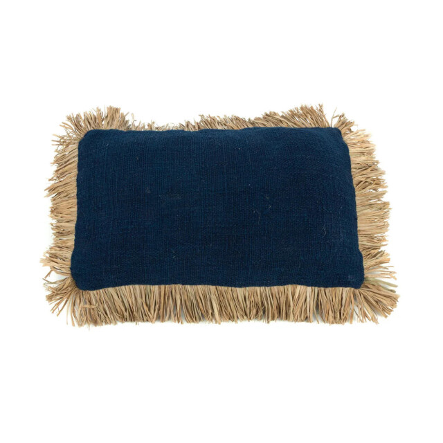 Bazar Bizar The saint tropez cushion cover blue natural 30x50 JABR025BlueN-30x50 large