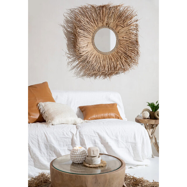 Bazar Bizar The six panel leather cushion cover camel 30x50 INPG002Ca-30x50 large