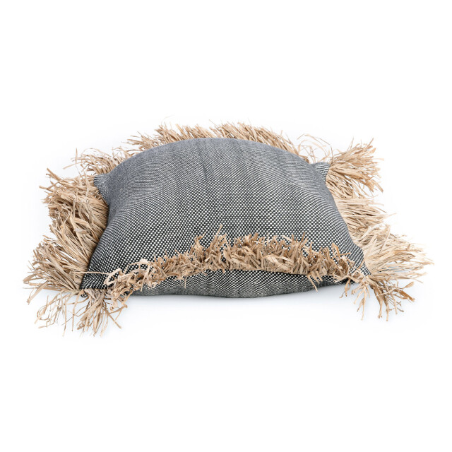 Bazar Bizar The cotton bonita cushion cover natural black 40x40 JABR067NB-40x40 large