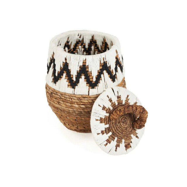 Bazar Bizar The little bay beach basket natural white s BAVE030NW-S large