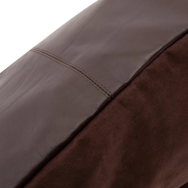 Bazar Bizar The four panel leather cushion cover choco 60x60 INPG001Ch-60x60 large