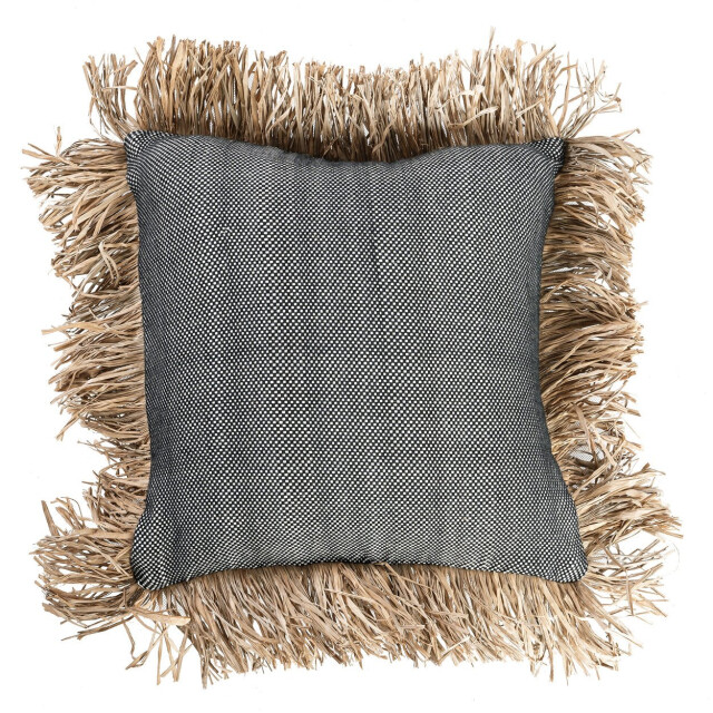 Bazar Bizar The cotton bonita cushion cover natural black 40x40 JABR067NB-40x40 large