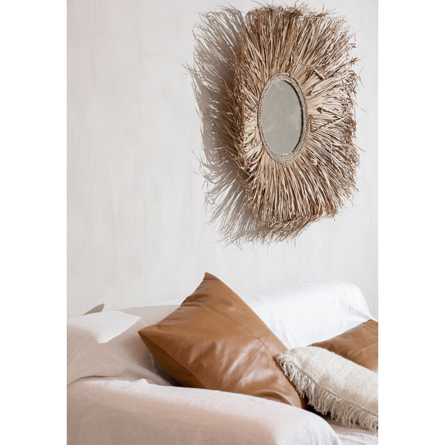 Bazar Bizar The four panel leather cushion cover camel 40x40 INPG001Ca-40x40 large