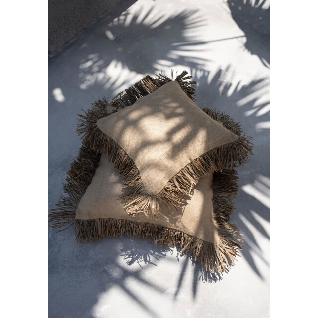 Bazar Bizar The jute bonita cushion cover natural 60x60 JABR066N-60x60 large