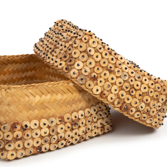 Bazar Bizar The coconut shell basket natural l BA028N-L large