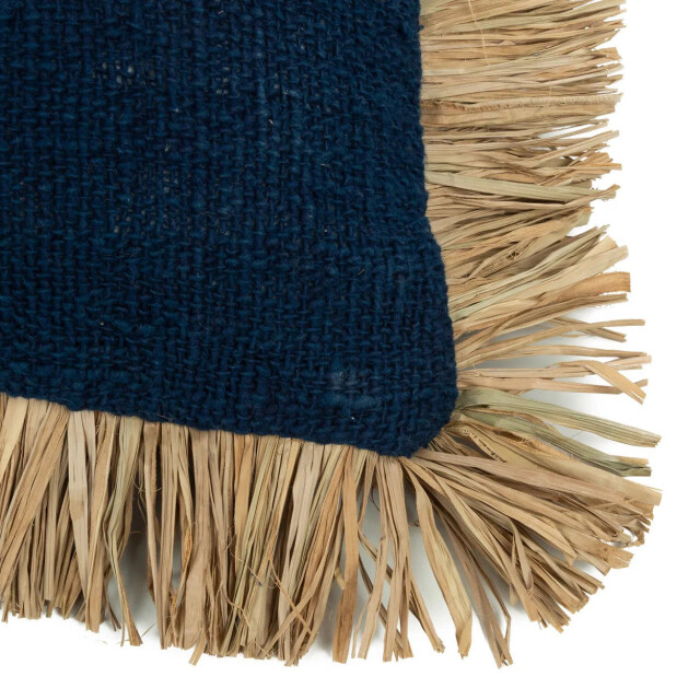 Bazar Bizar The saint tropez cushion cover blue natural 30x50 JABR025BlueN-30x50 large