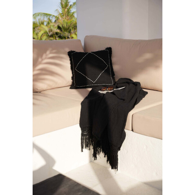 Bazar Bizar The gypsy bed throw black BARI014B large