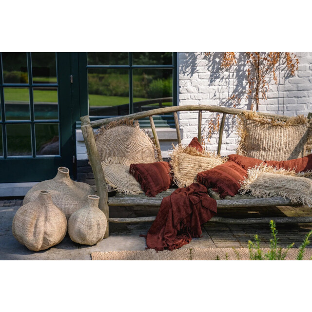 Bazar Bizar The oh my gee cushion cover burgundy velvet 30x50 INIE001BuV-30x50 large
