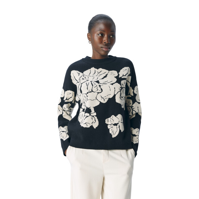Object Objray lo l/s knit pullover aop noo 23044642 large