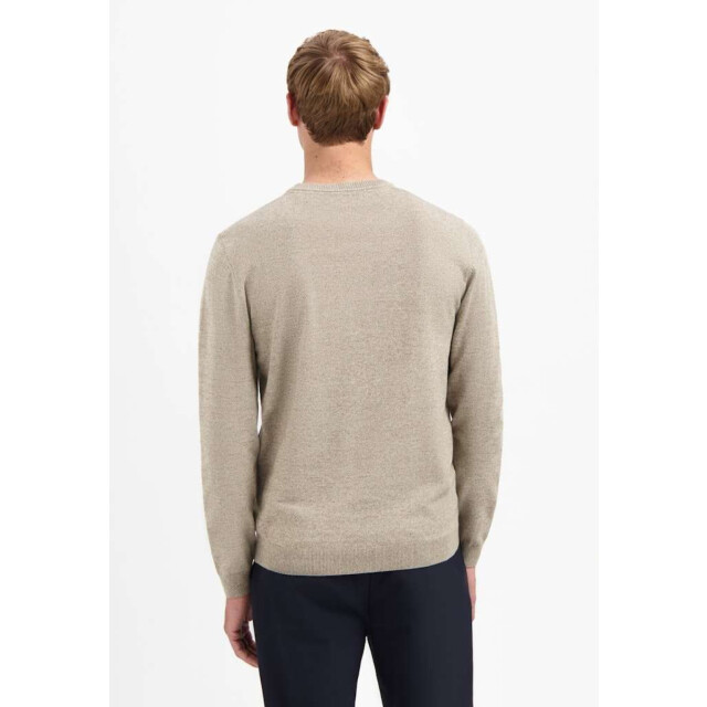 No Excess Pullover crewneck 2 coloured melang sand N2180-015 large