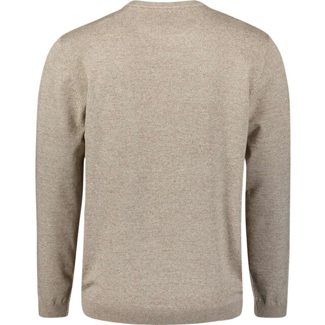 No Excess Pullover crewneck 2 coloured melang sand N2180-015 large