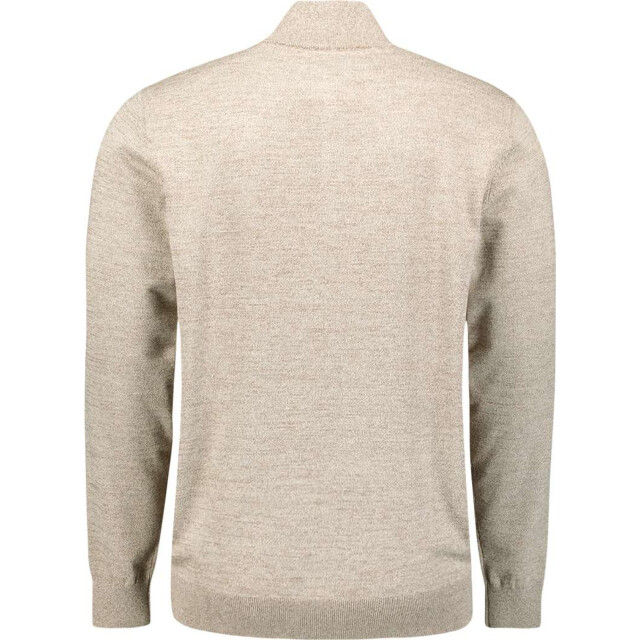 No Excess Pullover half zip 2 coloured melang sand N2185-015 large