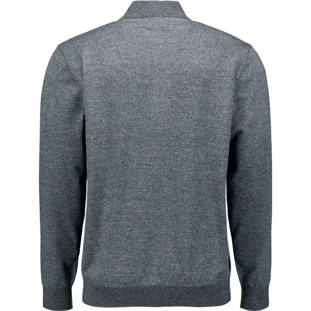 No Excess Pullover half zip 2 coloured melang dusty blue N2185-138 large