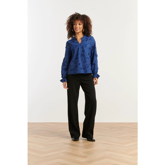 Smashed Lemon Dames3d bloemenprint top met v hals | 25624-675-3XL large