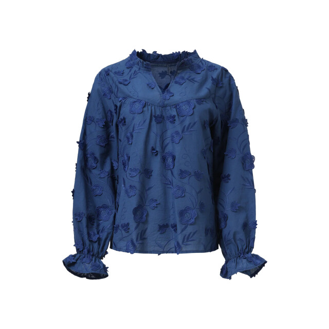 Smashed Lemon Dames3d bloemenprint top met v hals | 25624-675-3XL large