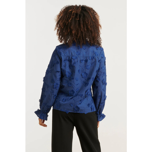 Smashed Lemon Dames3d bloemenprint top met v hals | 25624-675-3XL large