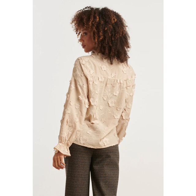 Smashed Lemon Dames3d bloemenprint top met v hals | 25624-720-XS large