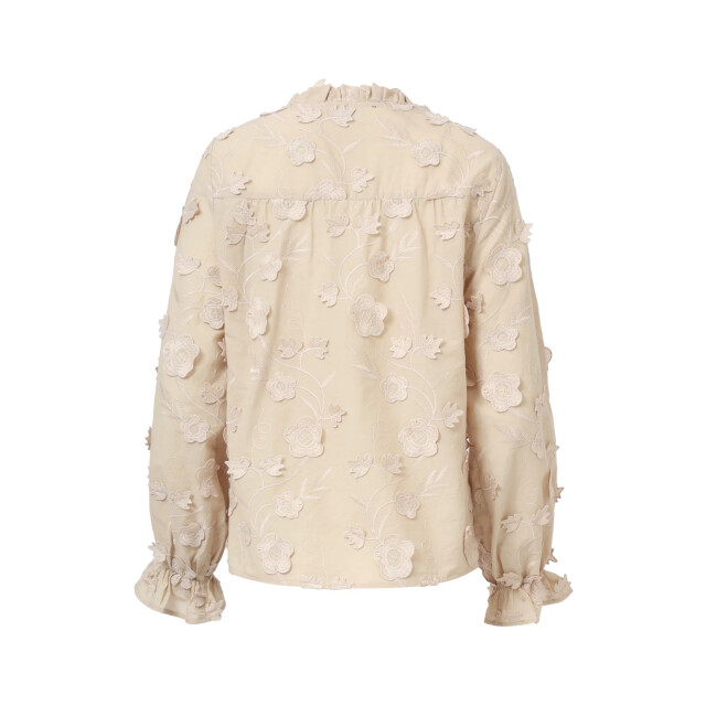 Smashed Lemon Dames3d bloemenprint top met v hals | 25624-720-XS large