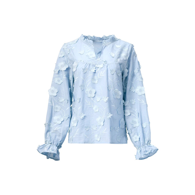 Smashed Lemon Dames3d bloemenprint top met v hals | 25624-600-4XL large