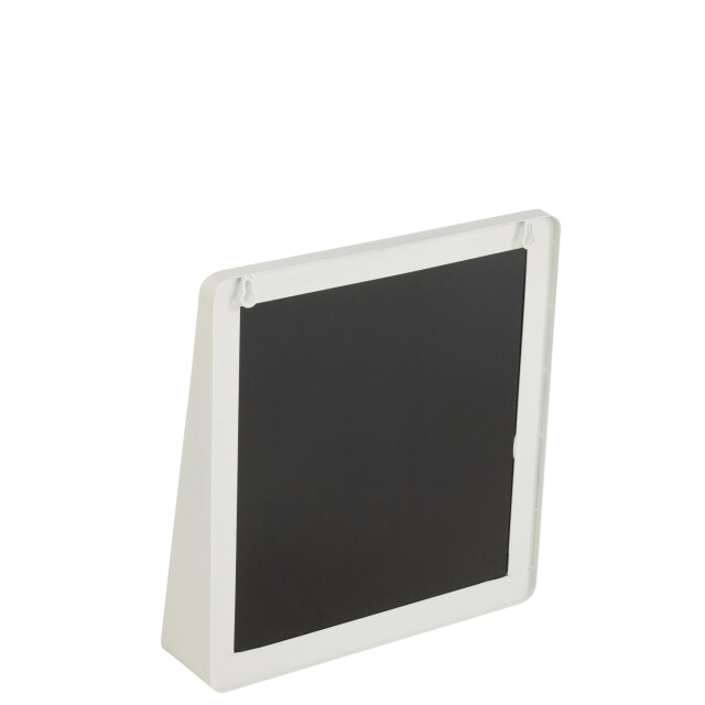 J-Line Wall mirror square metal/glass white 46254 large