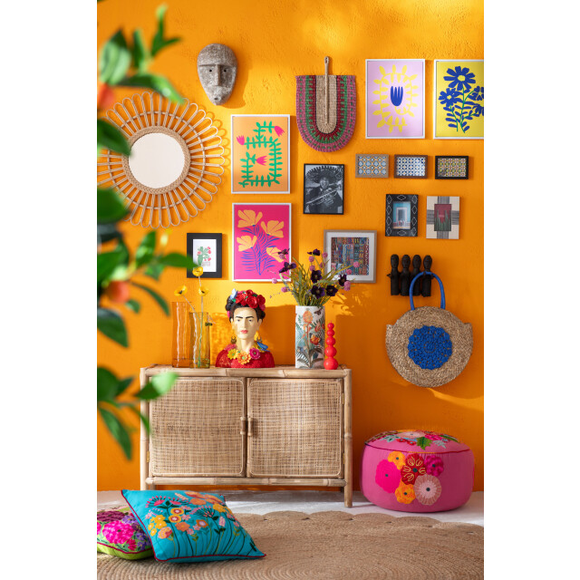 J-Line Figuur abstract voor muur of pin alabasia hout grijs 15748 large