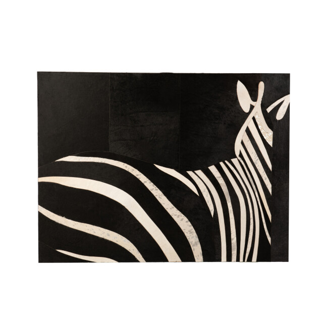 J-Line Kader rechthoek zebra leder wit 18265 large