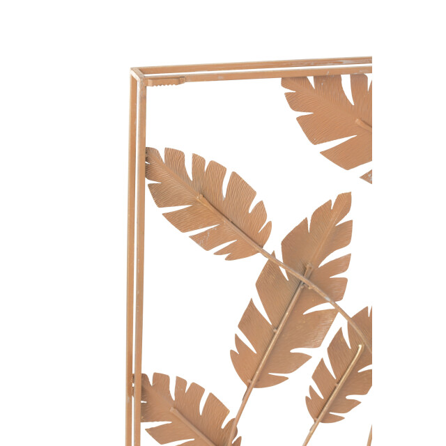 J-Line Wanddeco bladeren metaal 28751 large