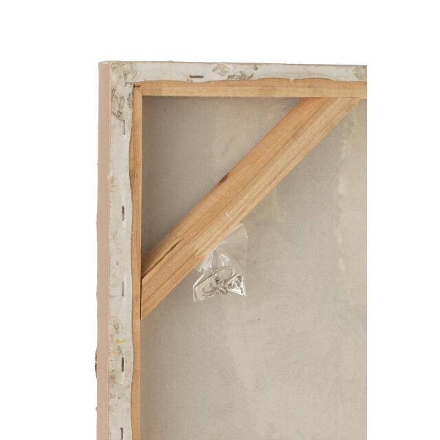 J-Line Wanddecoratie ibiza canvas verf creme wit (2-delig) 30551 large