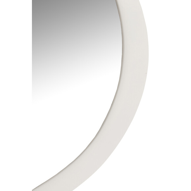 J-Line Wall mirror round metal/glass white large 46202 large