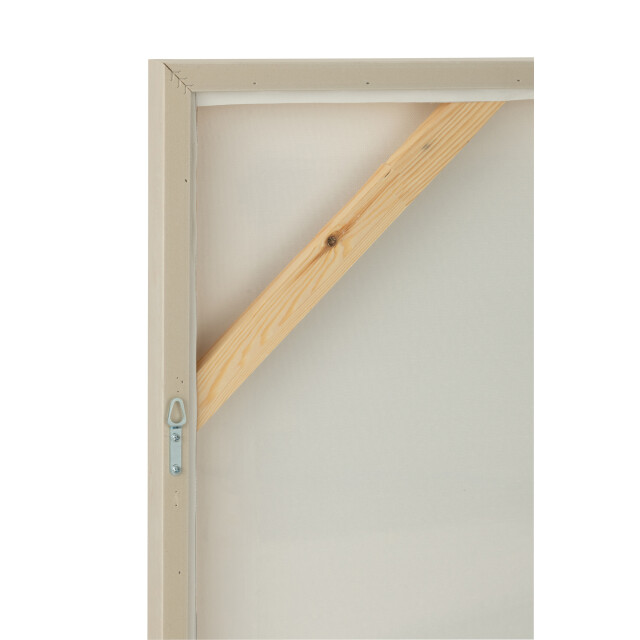 J-Line Painting mog canvas/pinewood mix 52475 large