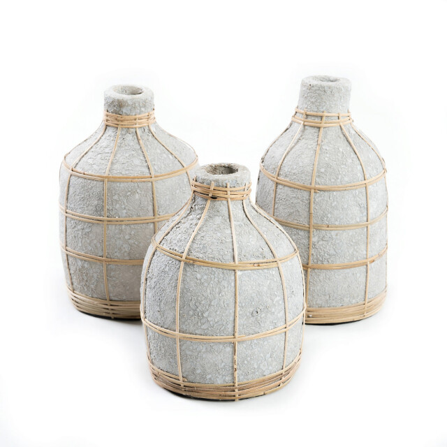 Bazar Bizar The whoopy vase concrete natural l JABR090ConN-L large
