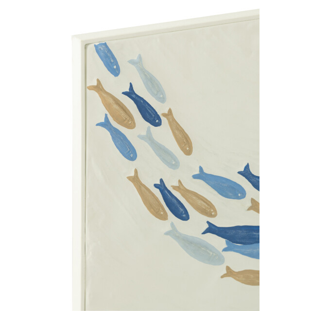 J-Line Wall decoration school fish doli iron mix 52521 large