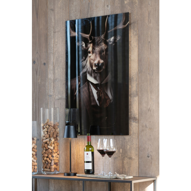 J-Line Wall decoration deer suit glass multicolored 57443 large