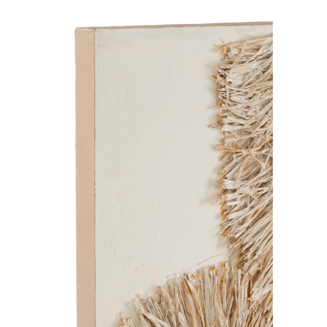 J-Line Wanddecoratie ibiza canvas verf creme wit (2-delig) 30551 large