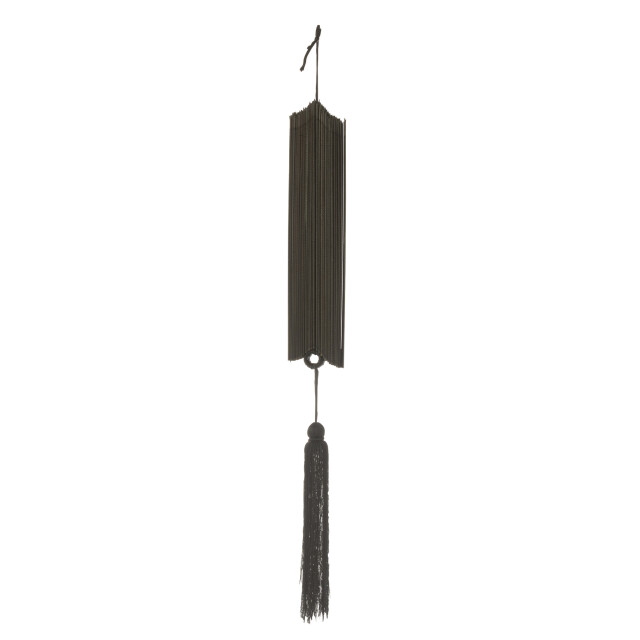 J-Line Wall decoration fan+tassel black small 51843 large