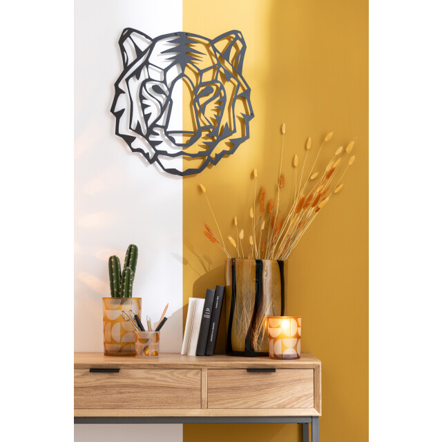 J-Line Wanddecoratie tijger metaal 30003 large
