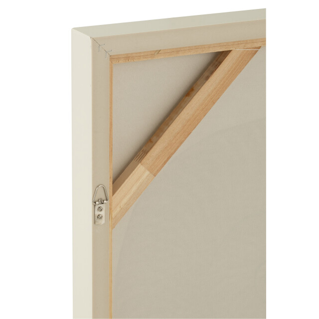 J-Line Painting shell acrylic/canvas white 52388 large