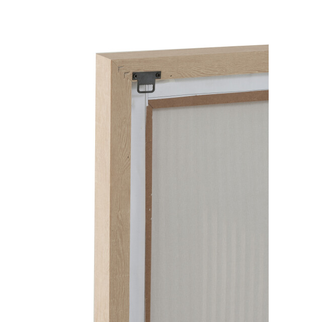 J-Line Painting straw canvas white assortment of 2 42719 large