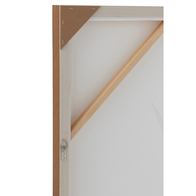 J-Line Wall deco landscape yak pinewood/polyresin white/brown 47739 large