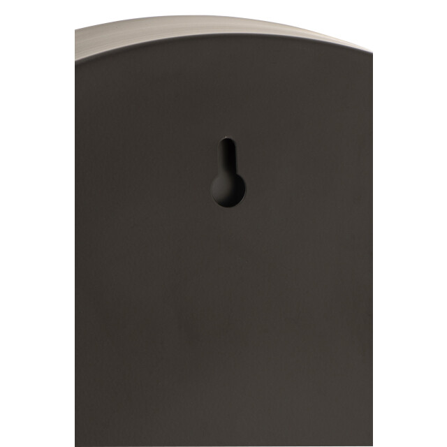 J-Line Mirror round border metal black large 18575 large