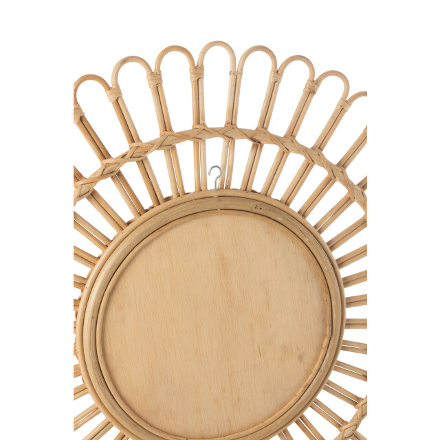 J-Line Mirror ellen round rattan natural small 20778 large