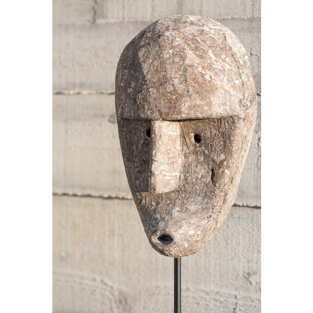 J-Line Figuur abstract voor muur of pin alabasia hout grijs 15748 large