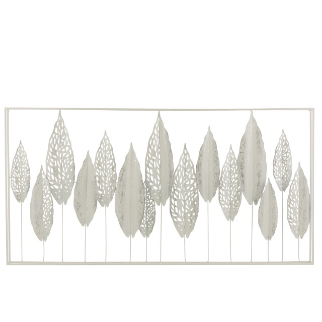 J-Line Wanddeco bladeren metaal 13987 large