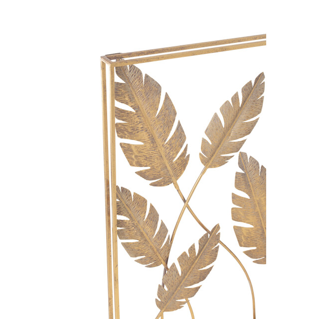 J-Line Wanddeco bladeren metaal 28751 large