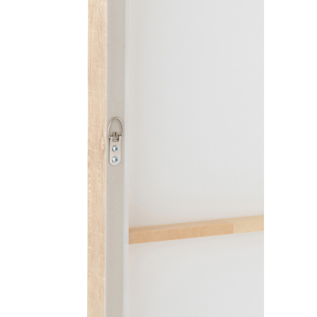 J-Line Wall deco yak face pinewood/polyresin white/beige 47741 large